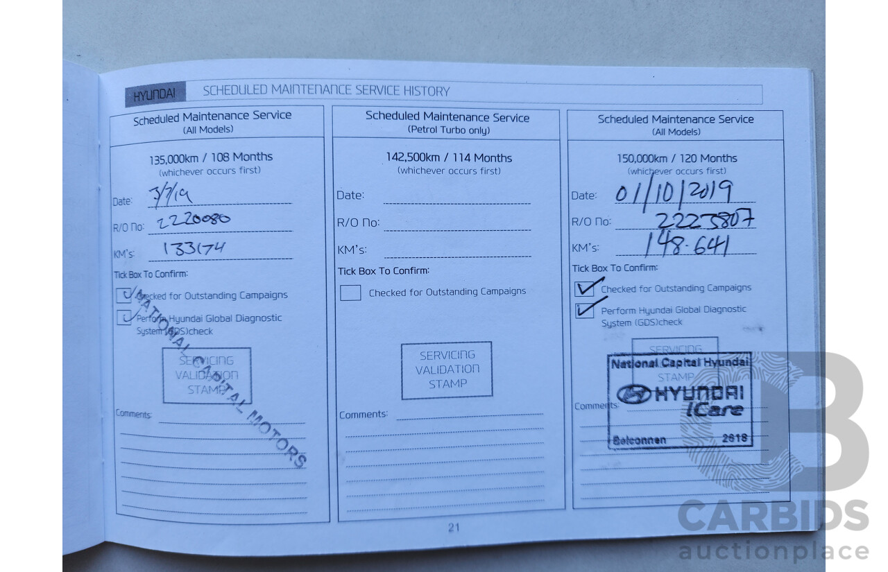 10/2016 Hyundai Iload  TQ MY16 4d Van White 2.5L