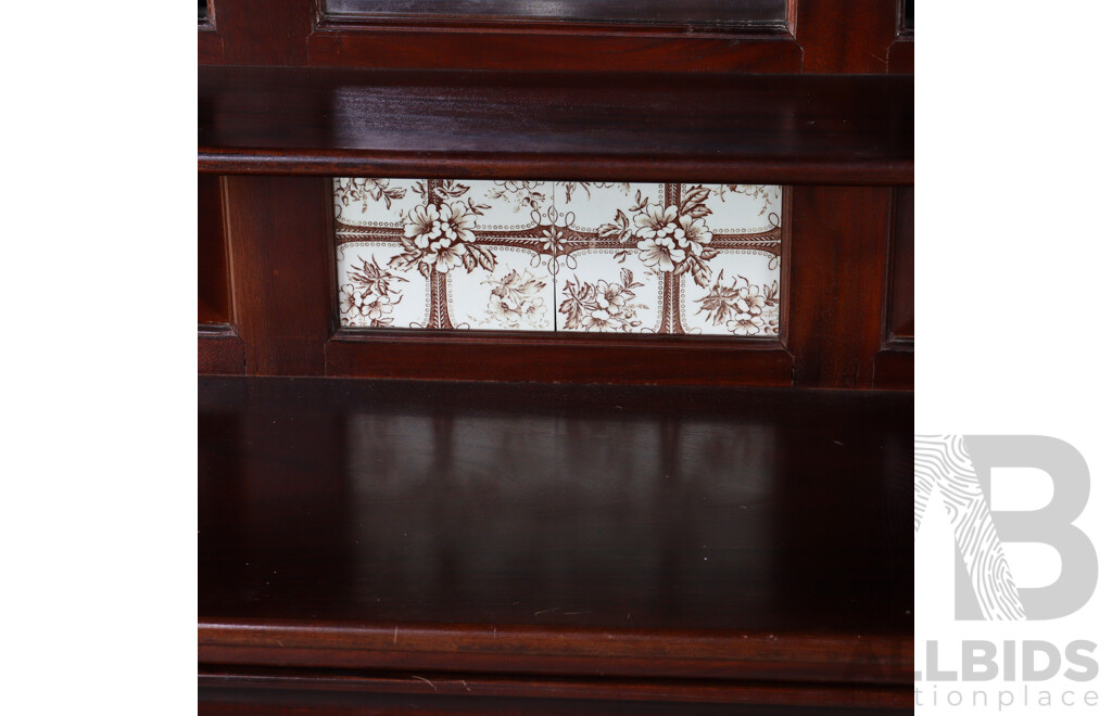 Reproduction Mahogany Hall Stand