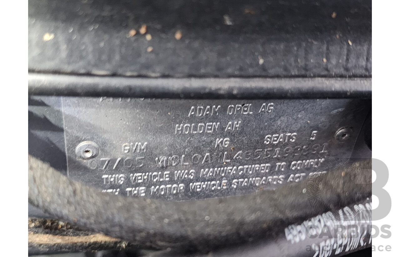 7/2005 Holden Astra CD AH 5d Hatchback Silver 1.8L