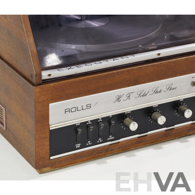 German Made Dual 1010 Turntable with Rolls Hifi Solid State Stereo Amplifier