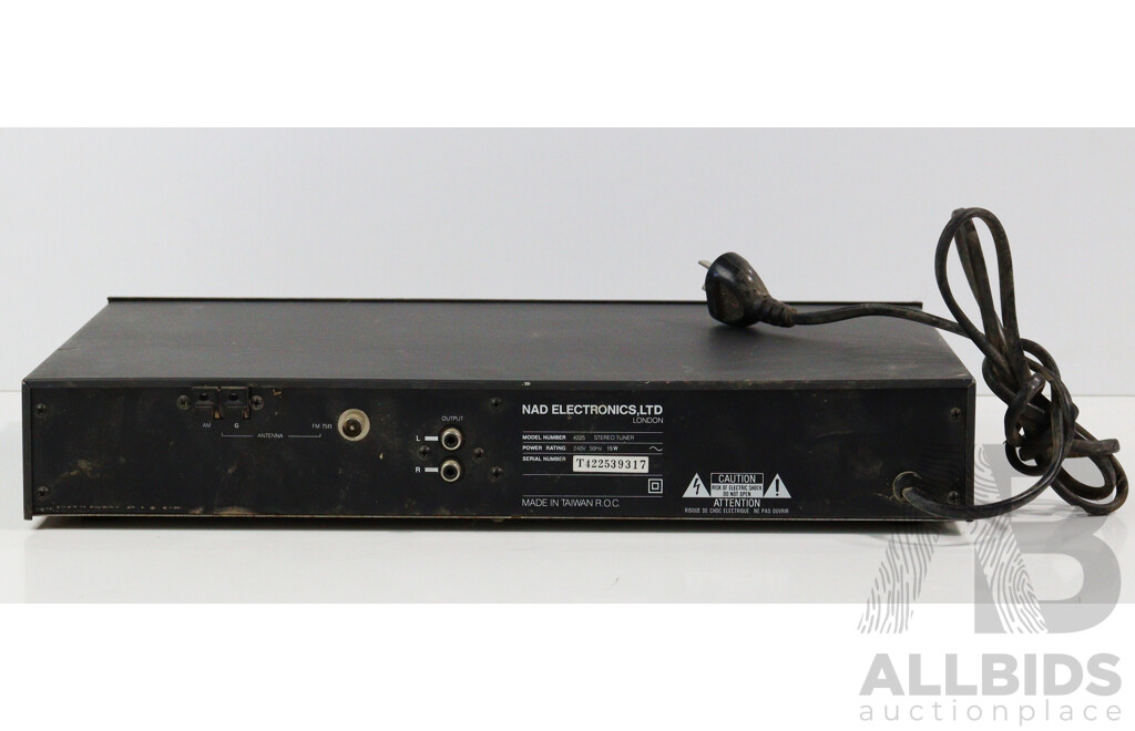 Nad Electronics Stereo Tuner Model 4225