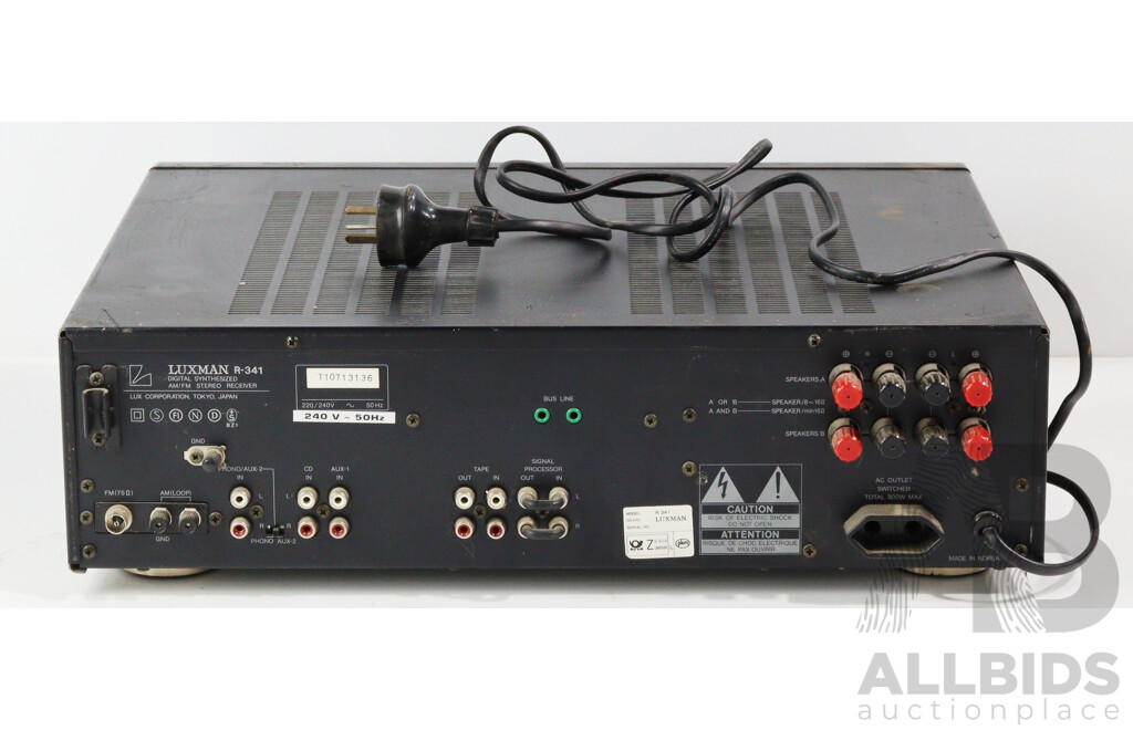 Luxman Digital Synthesized AM FM Stereo Receiver R341