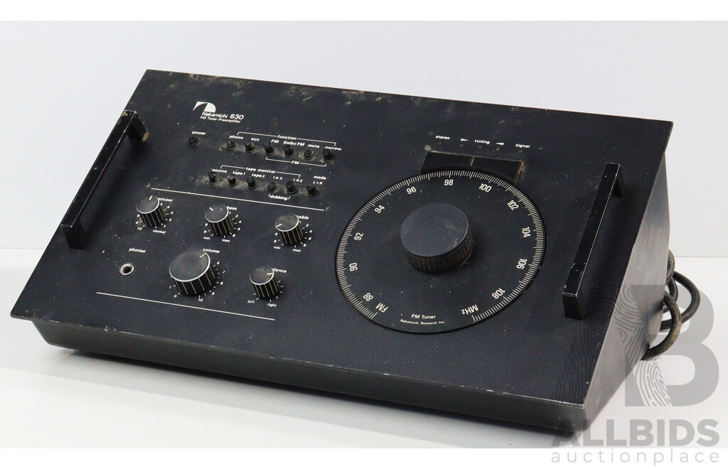 Vintage Nakamichi 630 Fm Tuner Preamplifier