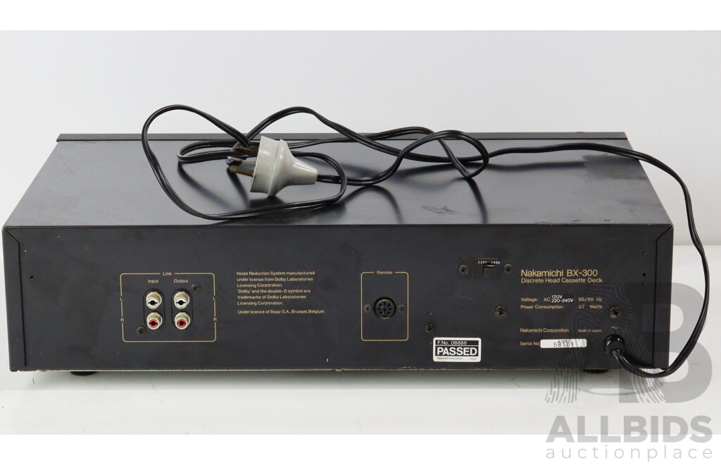 Nakamichi BX300 Discrete Head Cassette Deck
