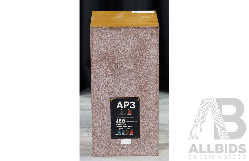 Pair Retro JPW Loudspeakers LTD AP3 Speakers