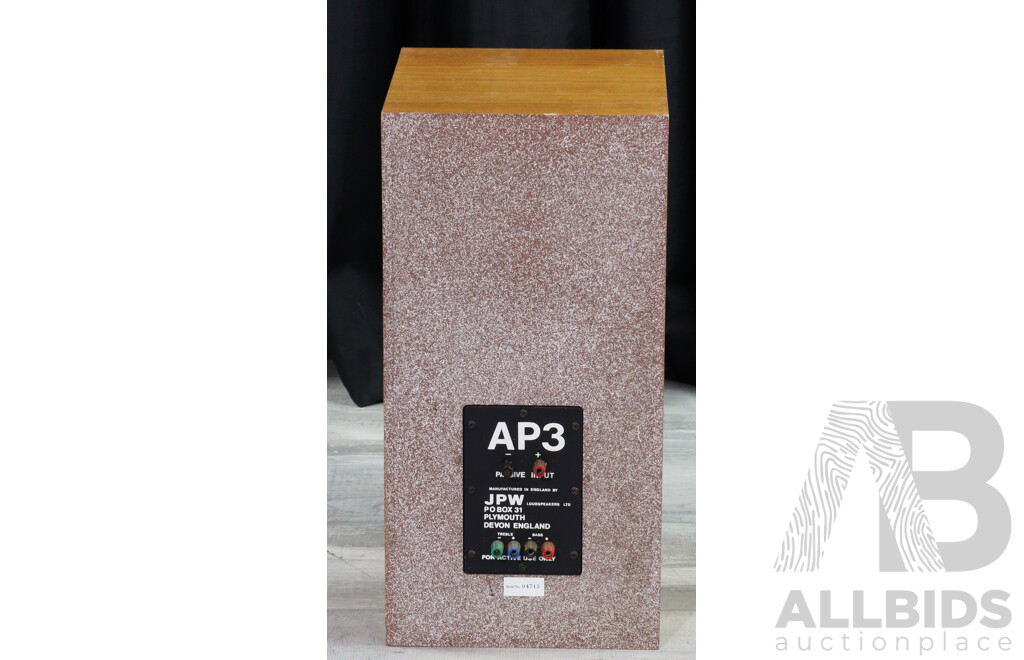 Pair Retro JPW Loudspeakers LTD AP3 Speakers