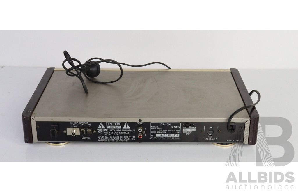 Denon TU-460 Precision Audio Component AM FM Stereo Tuner