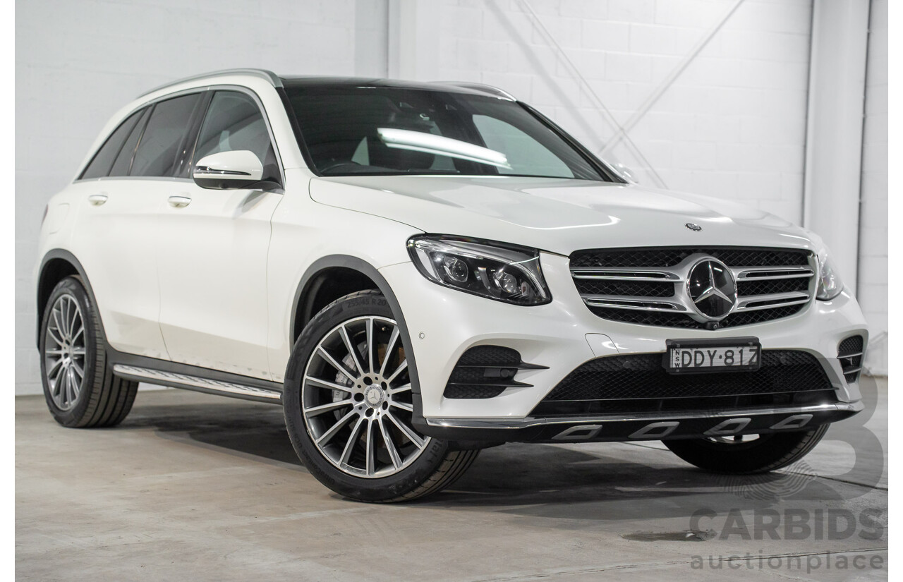 04/2016 Mercedes-Benz GLC250 (AWD) 253 4d Wagon Diamond White Metallic Turbo 2.0L