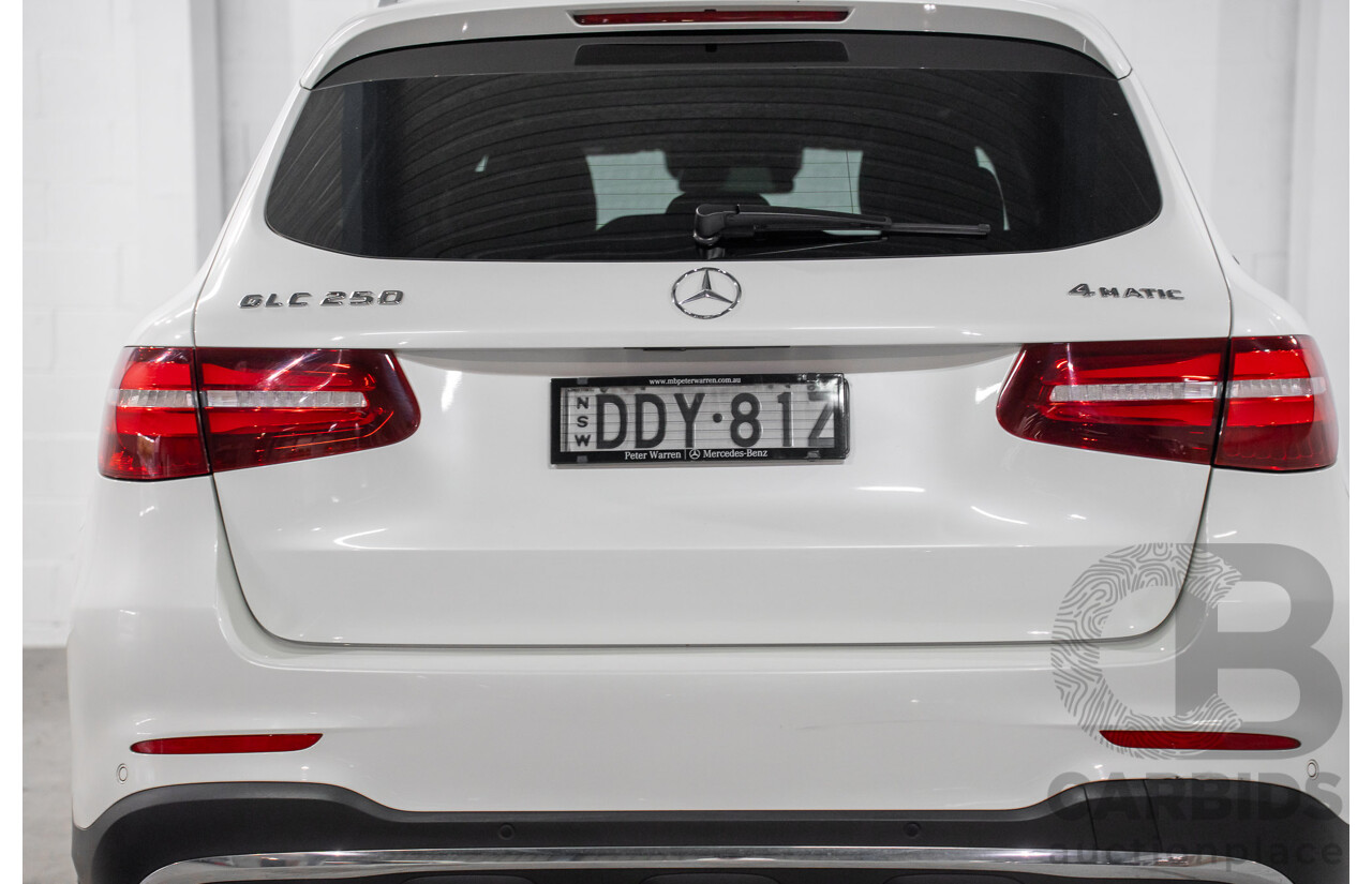 04/2016 Mercedes-Benz GLC250 (AWD) 253 4d Wagon Diamond White Metallic Turbo 2.0L