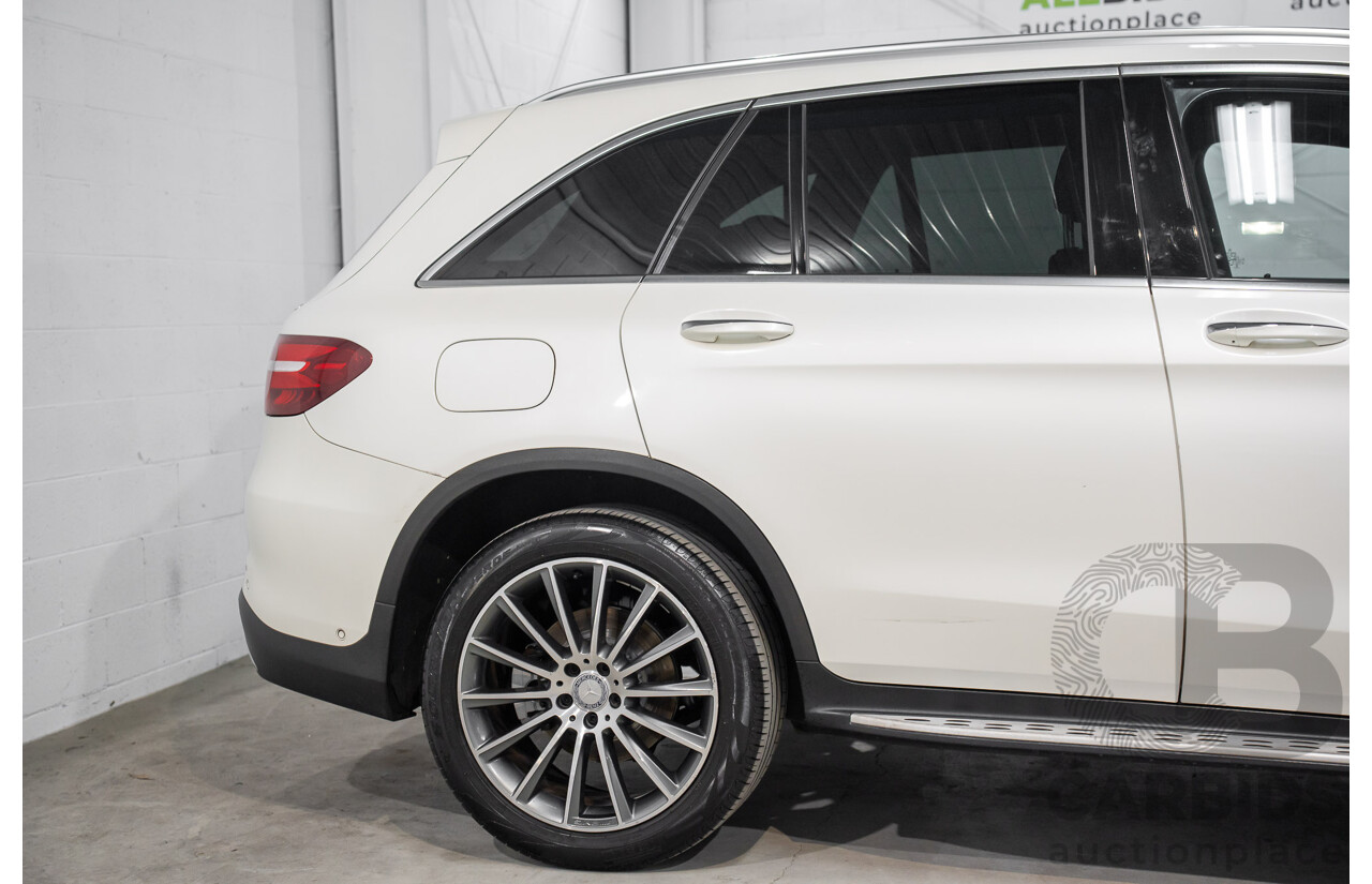 04/2016 Mercedes-Benz GLC250 (AWD) 253 4d Wagon Diamond White Metallic Turbo 2.0L
