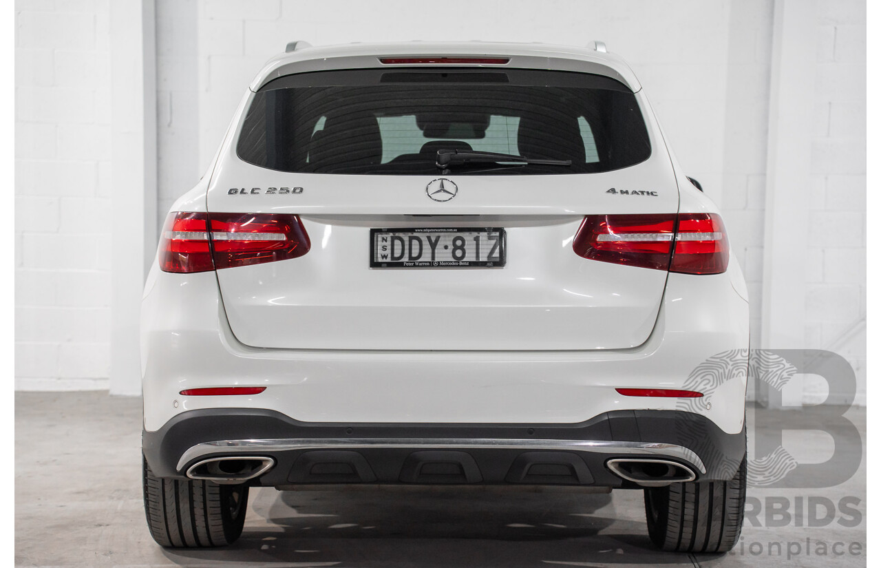 04/2016 Mercedes-Benz GLC250 (AWD) 253 4d Wagon Diamond White Metallic Turbo 2.0L