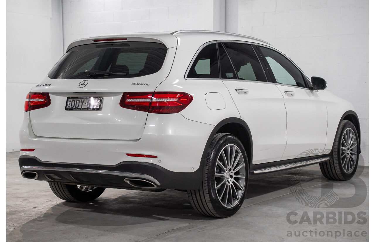 04/2016 Mercedes-Benz GLC250 (AWD) 253 4d Wagon Diamond White Metallic Turbo 2.0L