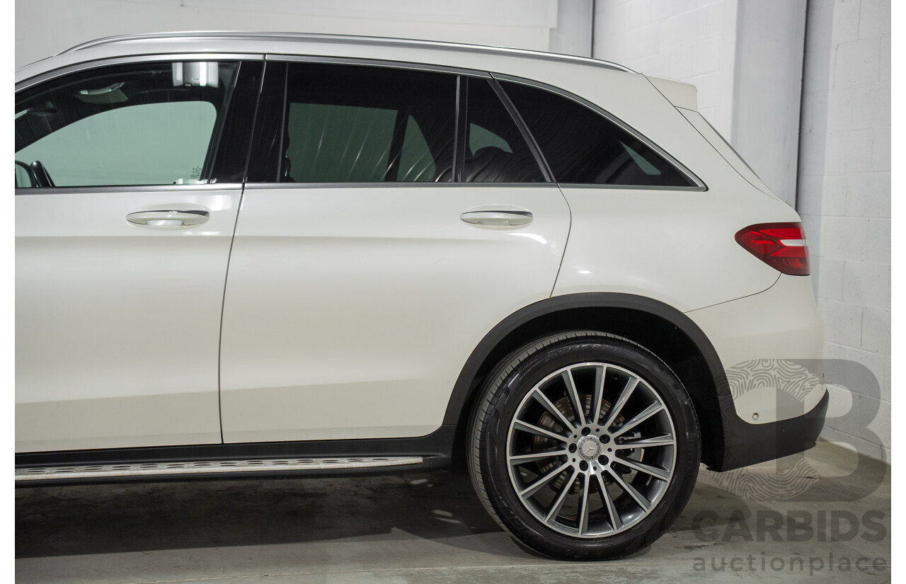 04/2016 Mercedes-Benz GLC250 (AWD) 253 4d Wagon Diamond White Metallic Turbo 2.0L