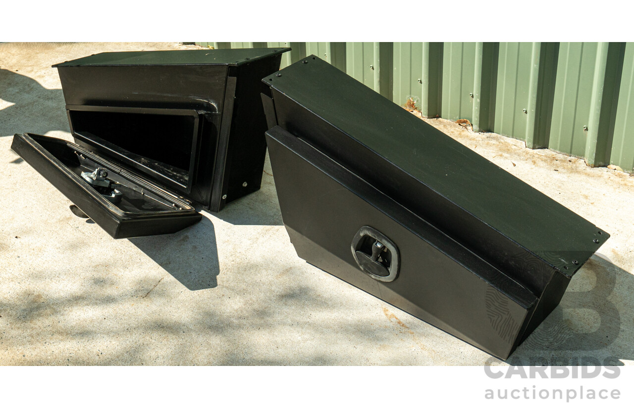 05/2021 Bronco Built Alloy Tray with Lockable Undertray Built in Slide Drawer and Undermounted Toolboxes to Suit 2014 PX Ranger Dual Cab