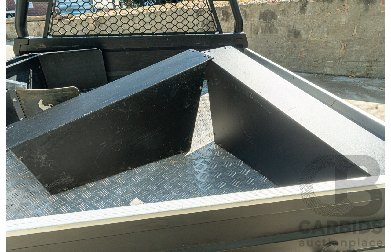 05/2021 Bronco Built Alloy Tray with Lockable Undertray Built in Slide Drawer and Undermounted Toolboxes to Suit 2014 PX Ranger Dual Cab