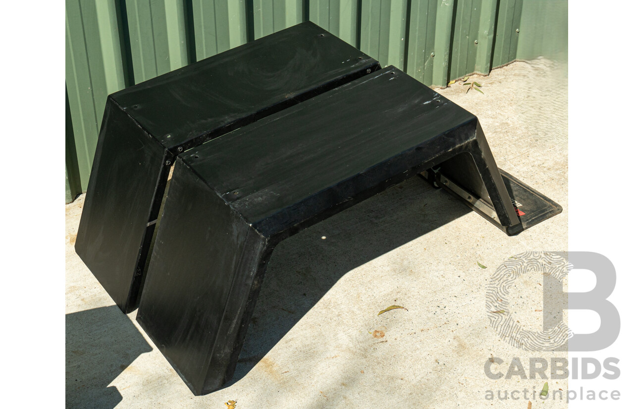 05/2021 Bronco Built Alloy Tray with Lockable Undertray Built in Slide Drawer and Undermounted Toolboxes to Suit 2014 PX Ranger Dual Cab