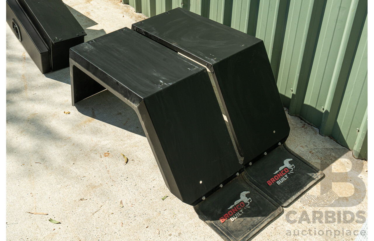 05/2021 Bronco Built Alloy Tray with Lockable Undertray Built in Slide Drawer and Undermounted Toolboxes to Suit 2014 PX Ranger Dual Cab