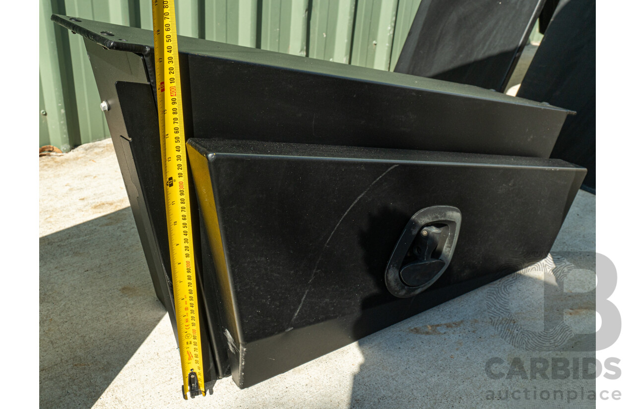 05/2021 Bronco Built Alloy Tray with Lockable Undertray Built in Slide Drawer and Undermounted Toolboxes to Suit 2014 PX Ranger Dual Cab