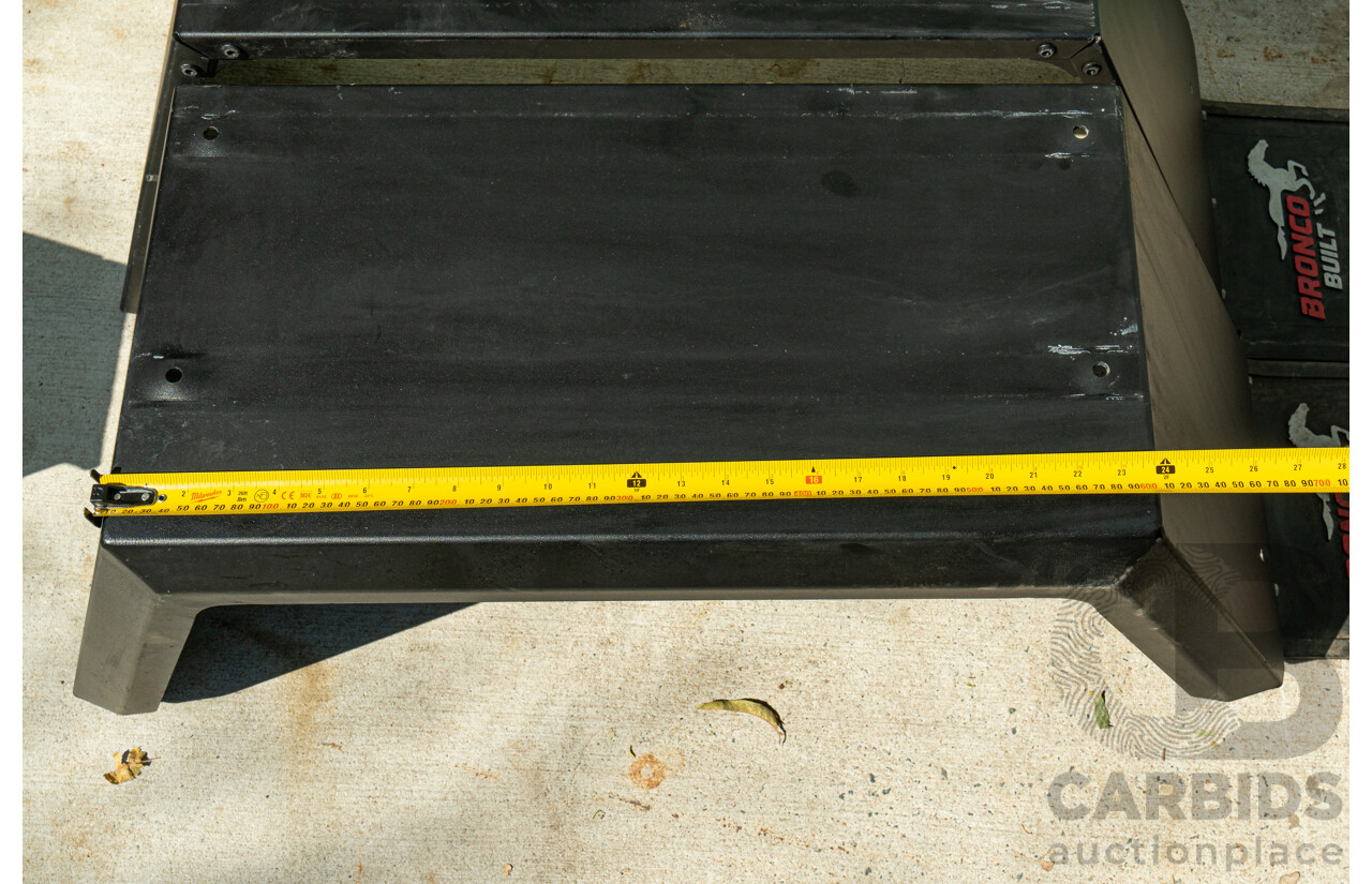 05/2021 Bronco Built Alloy Tray with Lockable Undertray Built in Slide Drawer and Undermounted Toolboxes to Suit 2014 PX Ranger Dual Cab