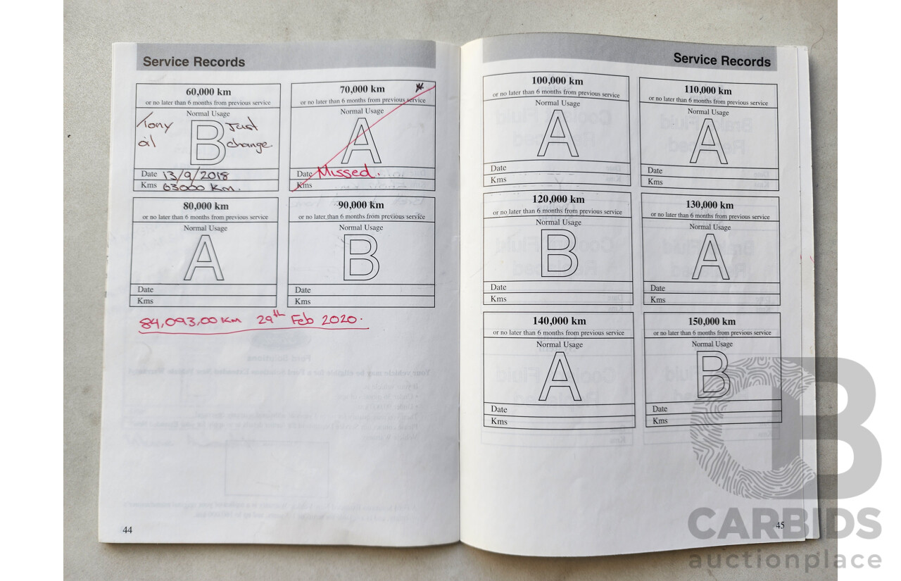 1/2010 Ford Escape  ZD 4d Wagon Blue 2.3L