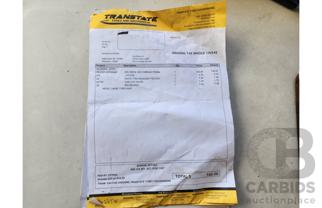 1/2010 Ford Escape  ZD 4d Wagon Blue 2.3L