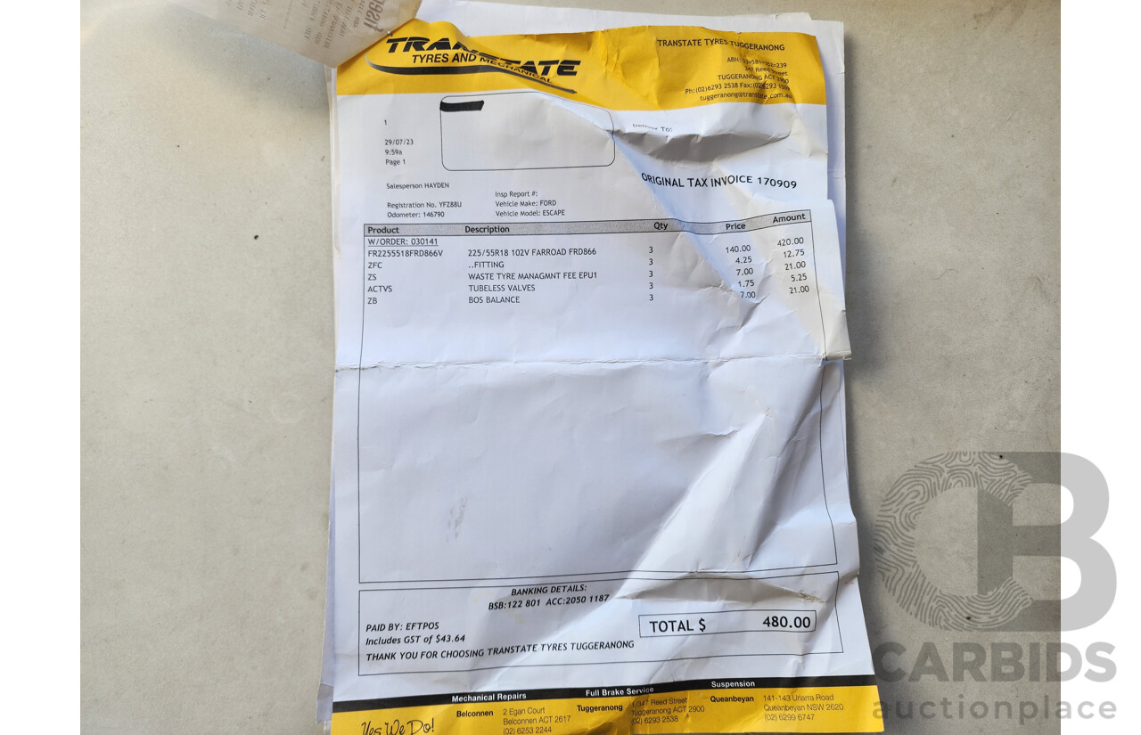 1/2010 Ford Escape  ZD 4d Wagon Blue 2.3L