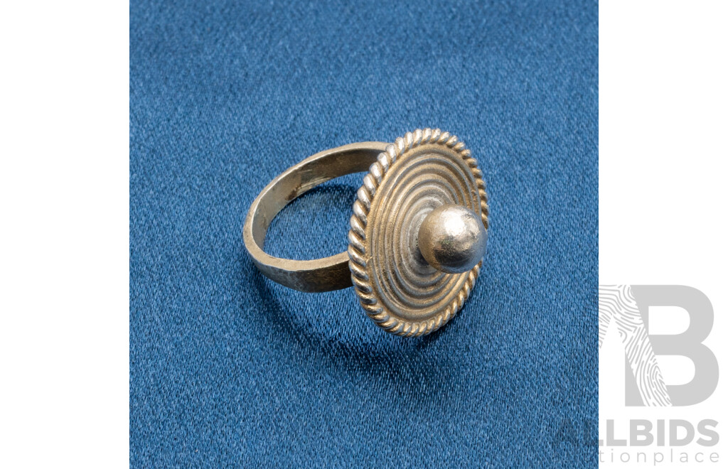 Marked 245 Palladium Ring, Size L.5. Weight - 7.31gms