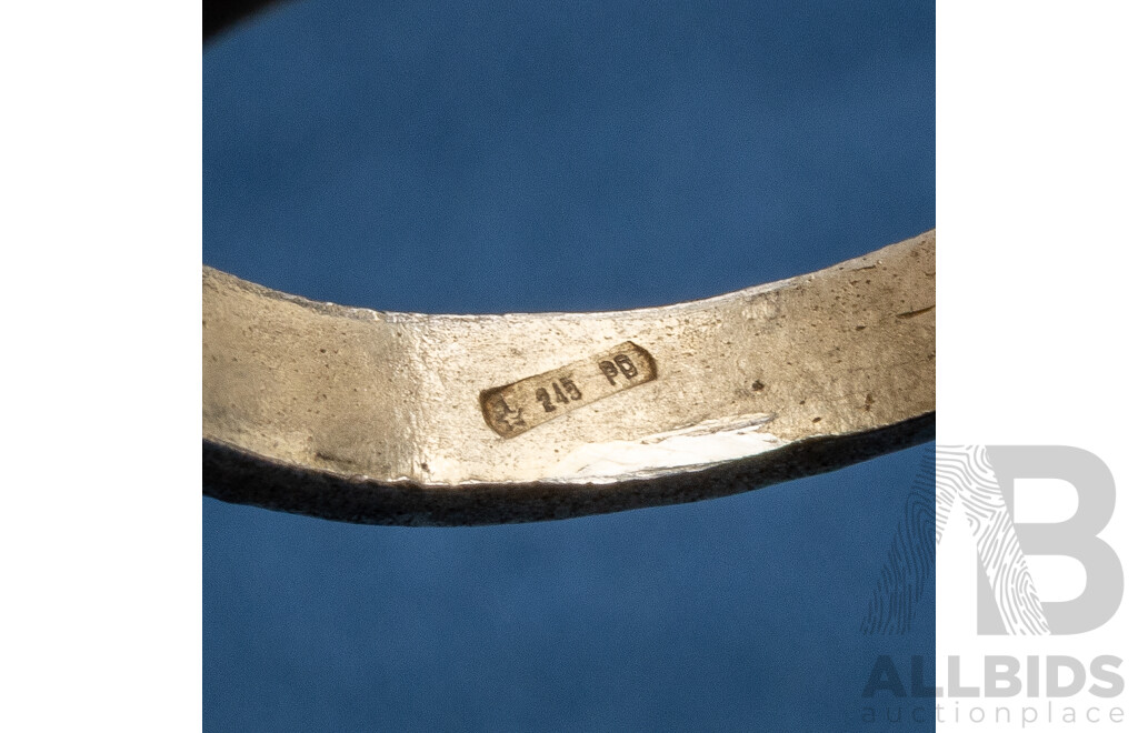 Marked 245 Palladium Ring, Size L.5. Weight - 7.31gms