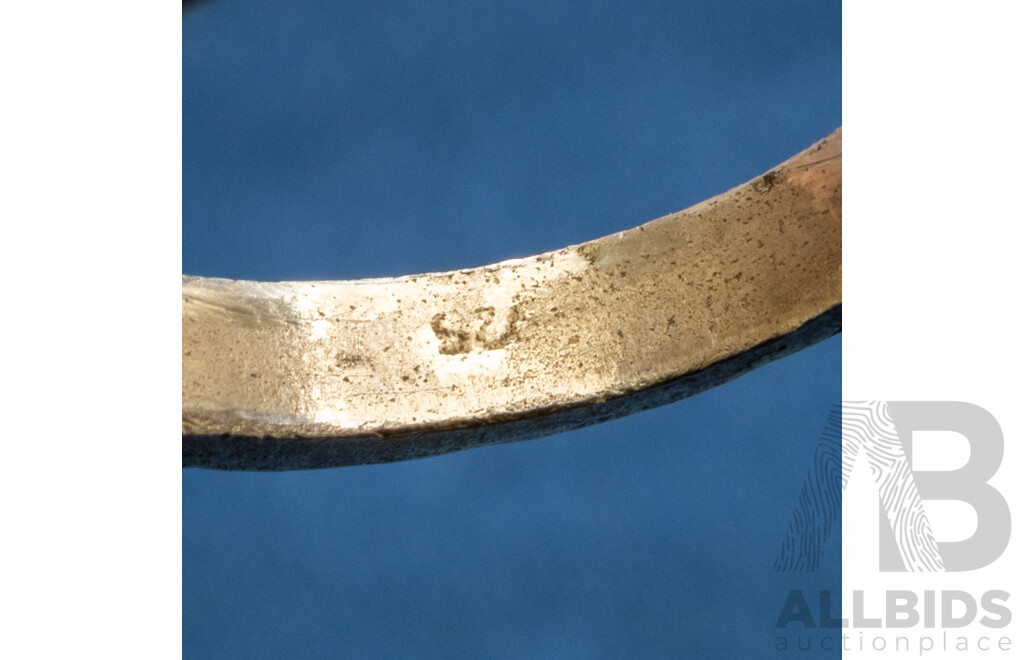 Marked 245 Palladium Ring, Size L.5. Weight - 7.31gms