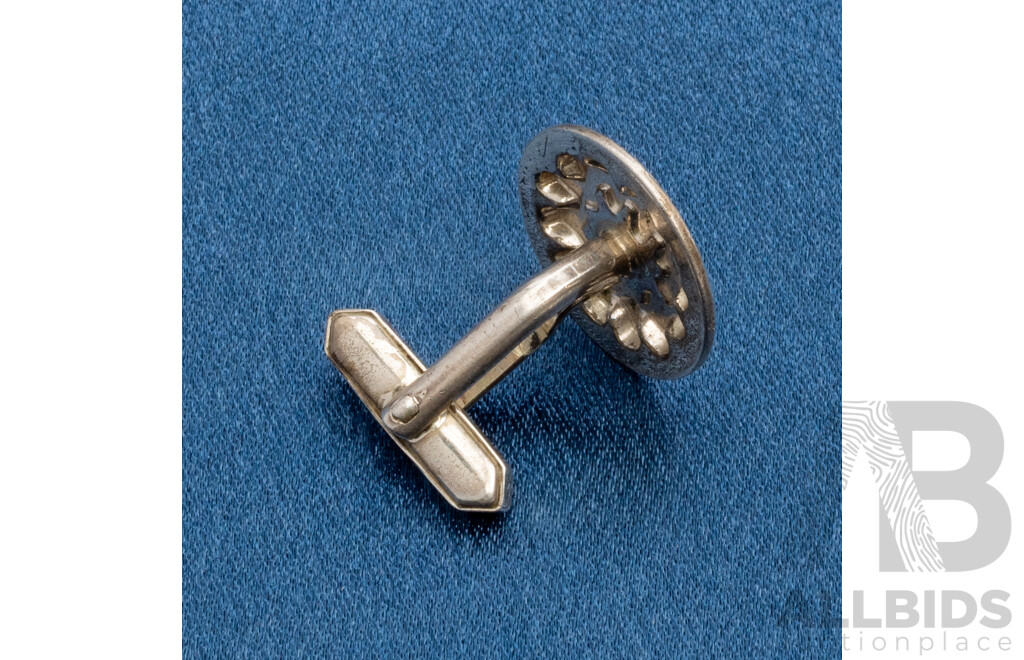 835 Sterling Silver Single Cuff Link - 4.73gms