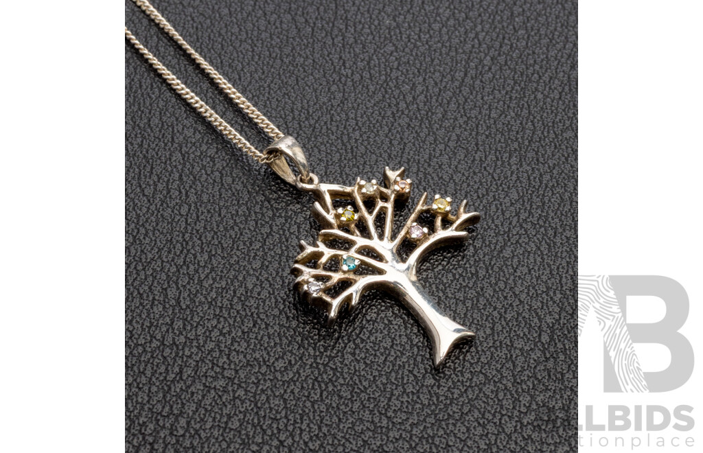925 Sterling Silver Necklace with Tree of Life Pendant - 2.97gms