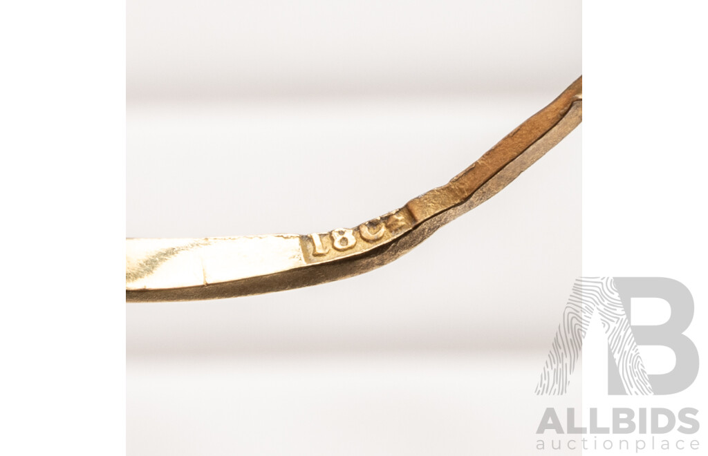 18ct Antique Old Cut Diamond Ring, Est TDW 0.15ct, Size K, 1.96 Grams