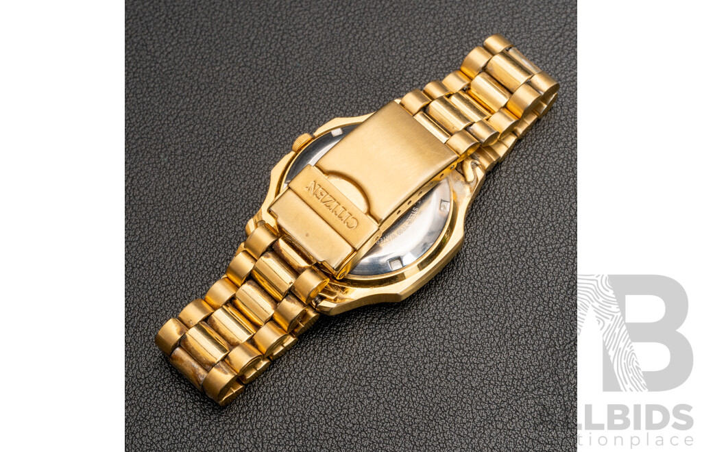 Citizen 7 Automatic 21 Jewels Gold Tone Mens Watch, 8200-R10583RC, Vintage