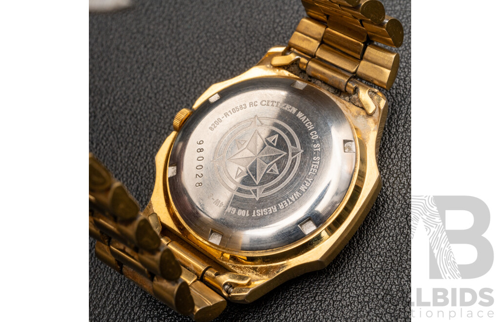 Citizen 7 Automatic 21 Jewels Gold Tone Mens Watch, 8200-R10583RC, Vintage