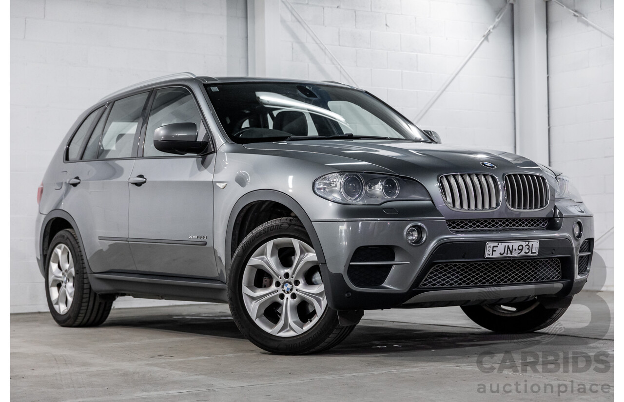 9/2013 BMW X5 Xdrive 30d (AWD) E70 MY12 Upgrade 4d Wagon Space Grey Metallic Turbo Diesel 3.0L