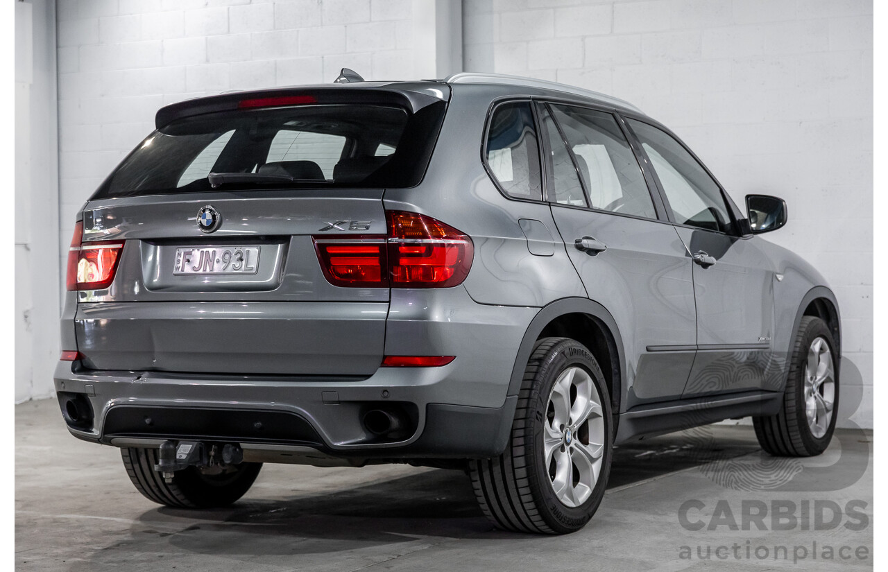 9/2013 BMW X5 Xdrive 30d (AWD) E70 MY12 Upgrade 4d Wagon Space Grey Metallic Turbo Diesel 3.0L