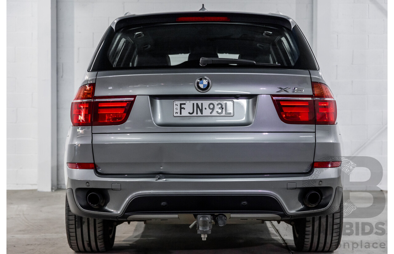9/2013 BMW X5 Xdrive 30d (AWD) E70 MY12 Upgrade 4d Wagon Space Grey Metallic Turbo Diesel 3.0L