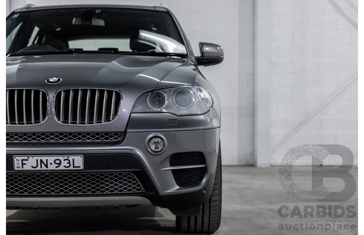 9/2013 BMW X5 Xdrive 30d (AWD) E70 MY12 Upgrade 4d Wagon Space Grey Metallic Turbo Diesel 3.0L