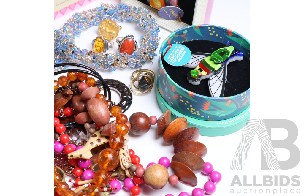 Assorted Costume Jewellery and Carry Case