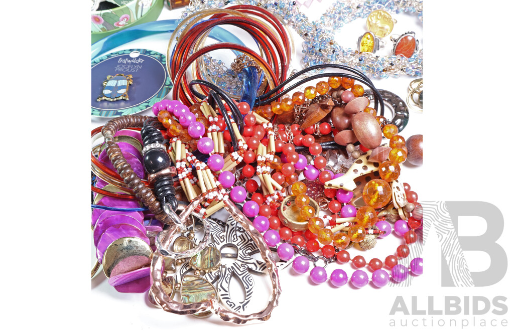 Assorted Costume Jewellery and Carry Case