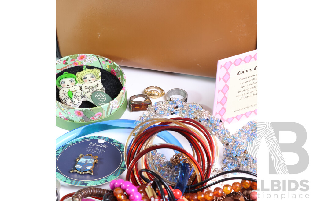 Assorted Costume Jewellery and Carry Case