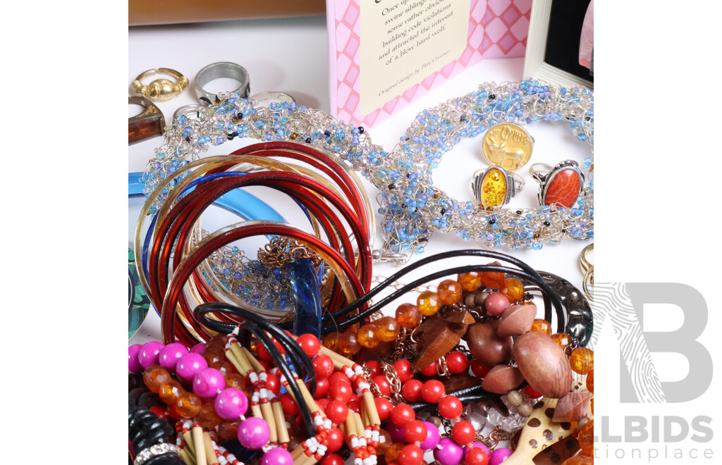 Assorted Costume Jewellery and Carry Case