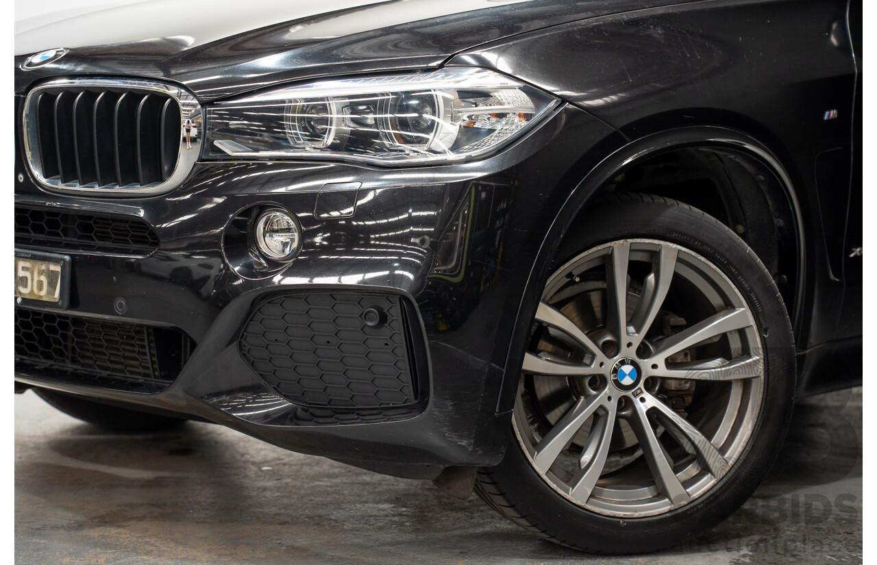2/2015 BMW X5 Xdrive 30d M-sport F15 MY15 4d Wagon Black 3.0L - 7 Seats