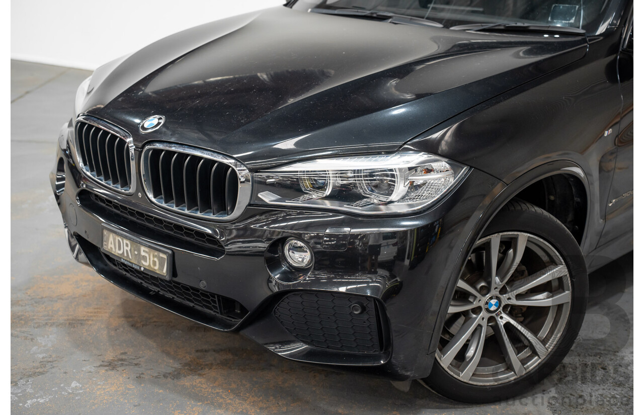 2/2015 BMW X5 Xdrive 30d M-sport F15 MY15 4d Wagon Black 3.0L - 7 Seats