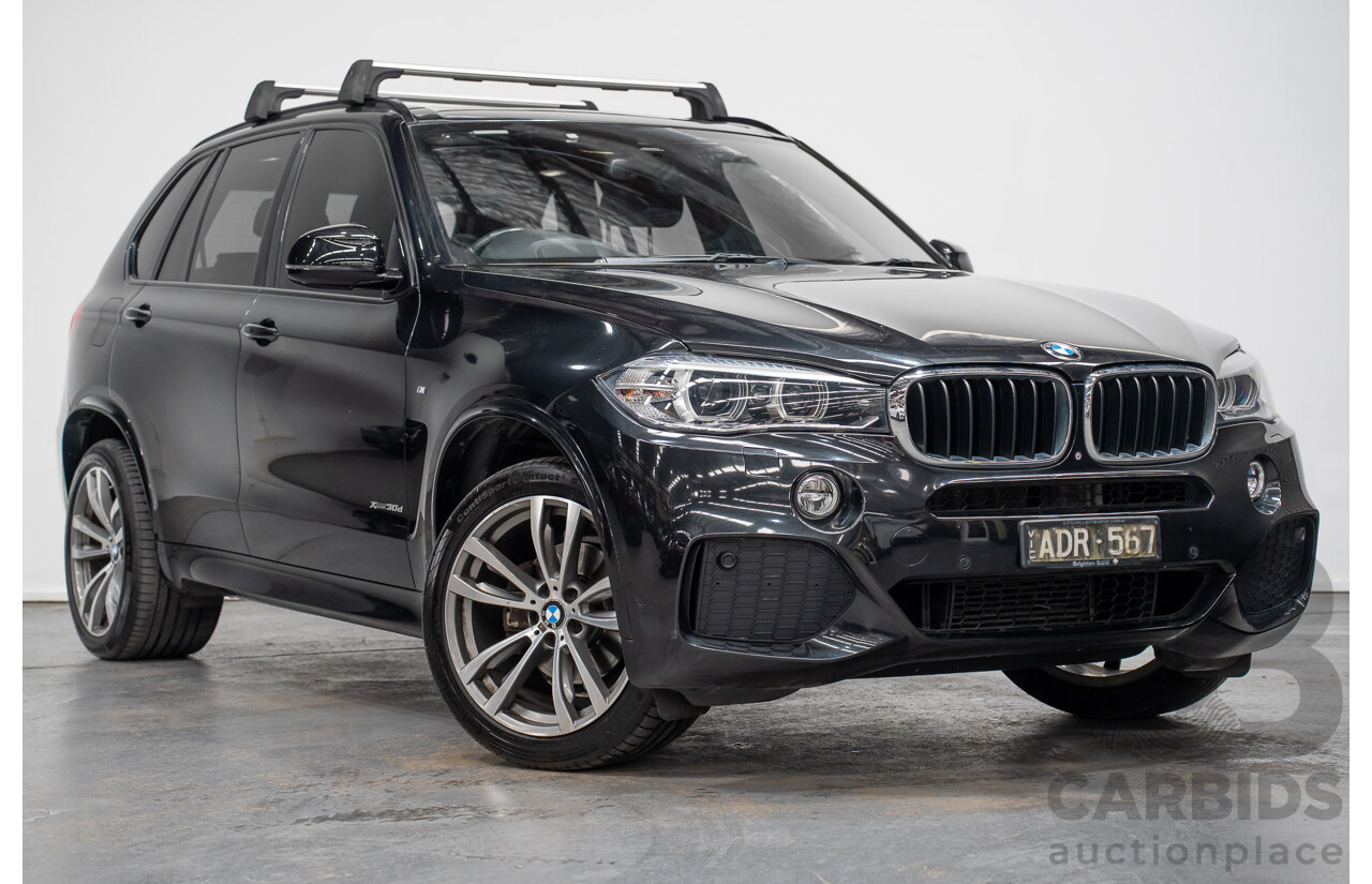 2/2015 BMW X5 Xdrive 30d M-sport F15 MY15 4d Wagon Black 3.0L - 7 Seats