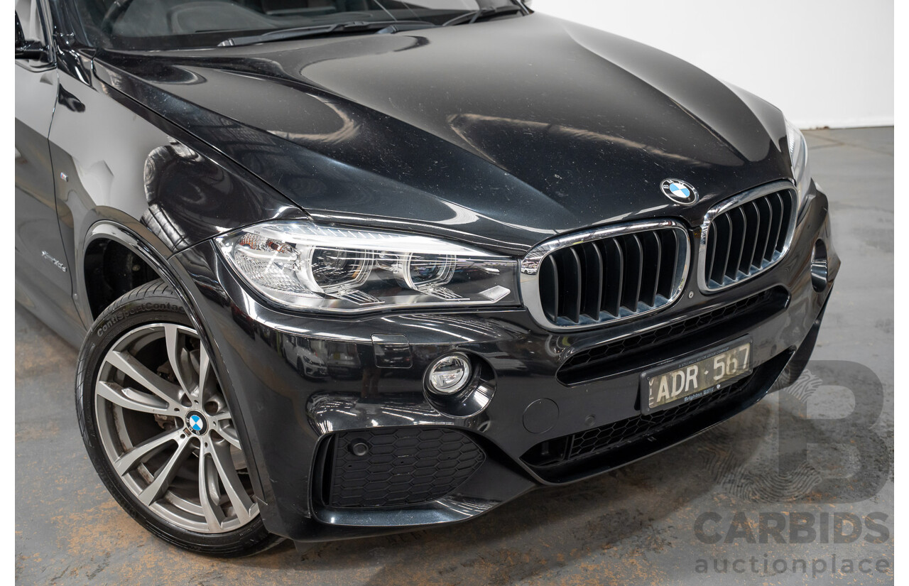 2/2015 BMW X5 Xdrive 30d M-sport F15 MY15 4d Wagon Black 3.0L - 7 Seats