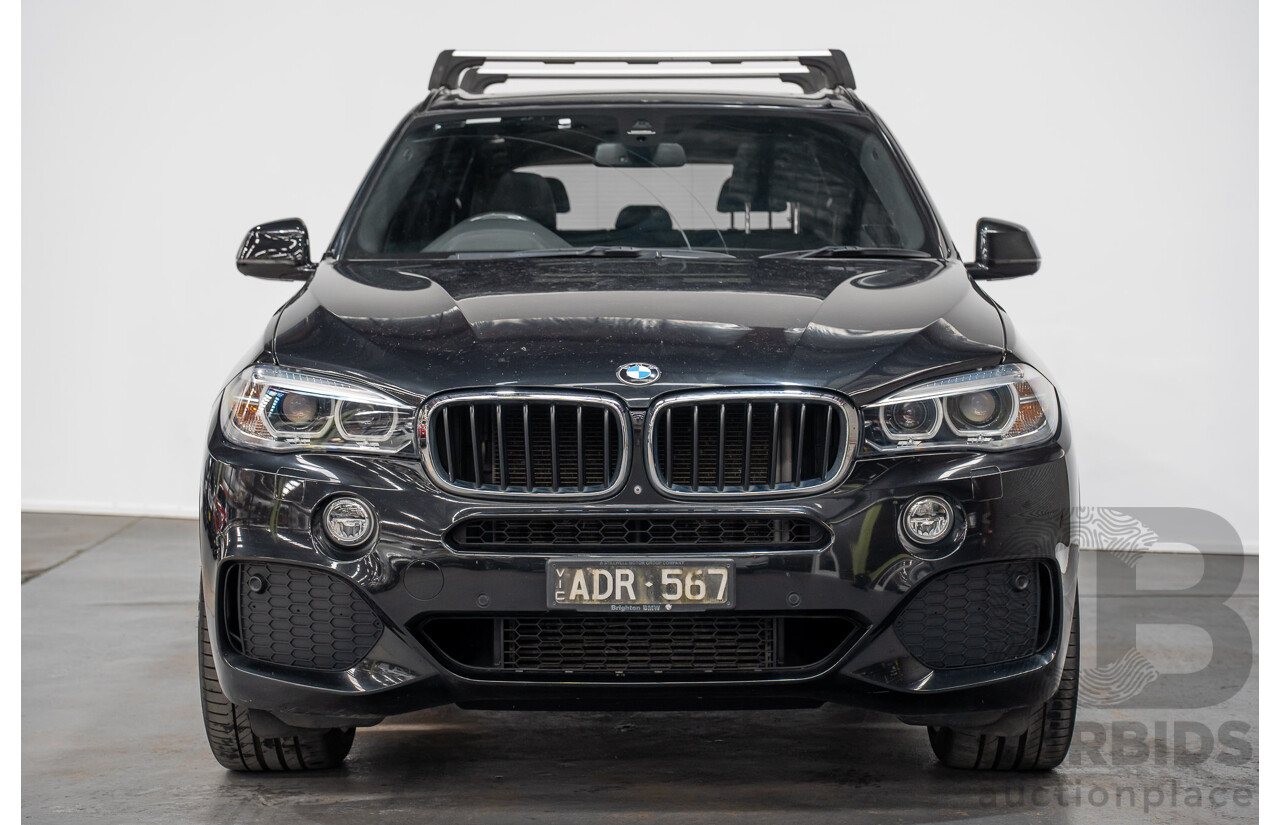2/2015 BMW X5 Xdrive 30d M-sport F15 MY15 4d Wagon Black 3.0L - 7 Seats