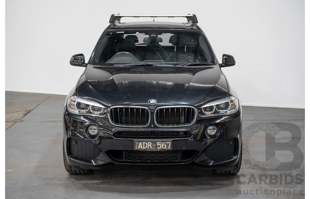 2/2015 BMW X5 Xdrive 30d M-sport F15 MY15 4d Wagon Black 3.0L - 7 Seats