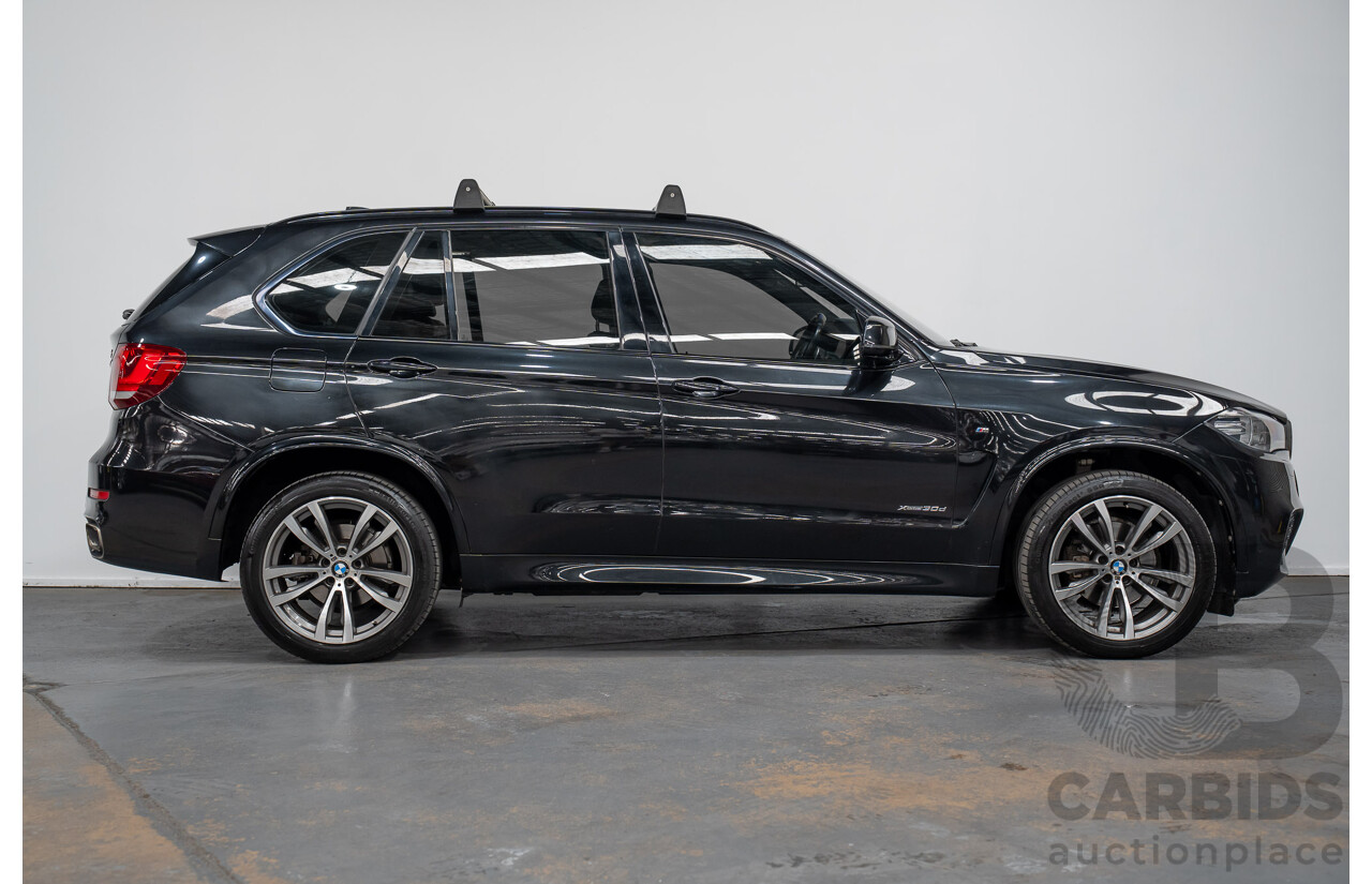 2/2015 BMW X5 Xdrive 30d M-sport F15 MY15 4d Wagon Black 3.0L - 7 Seats