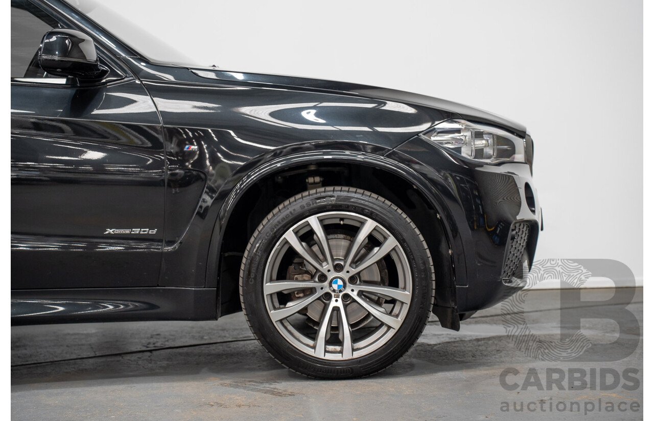 2/2015 BMW X5 Xdrive 30d M-sport F15 MY15 4d Wagon Black 3.0L - 7 Seats